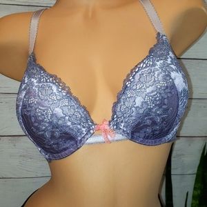 Victoria's Secret Dream Angels Push-up Bra 32 DD 32E Lilac Purple Lace